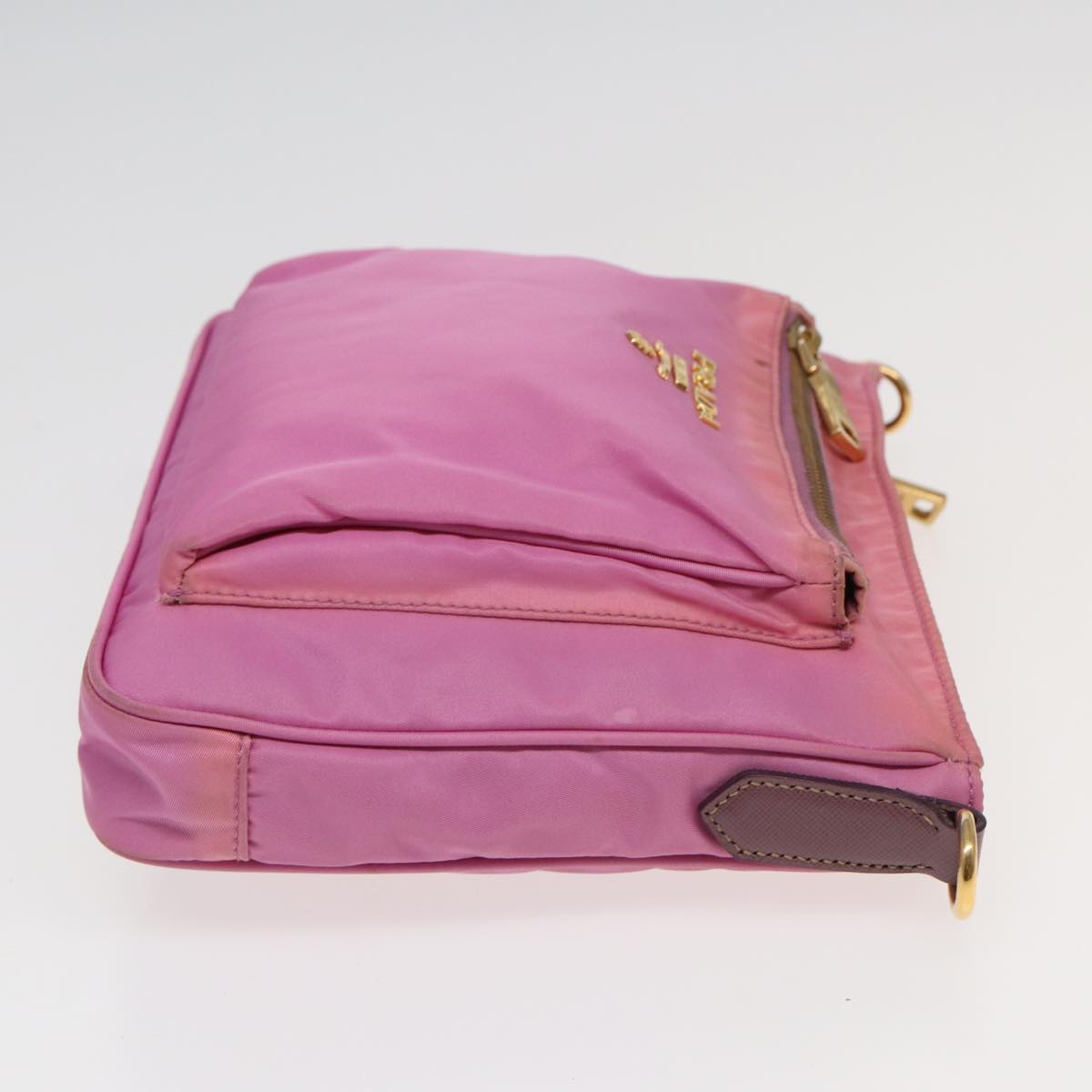 PRADA Shoulder Bag Nylon Pink Auth