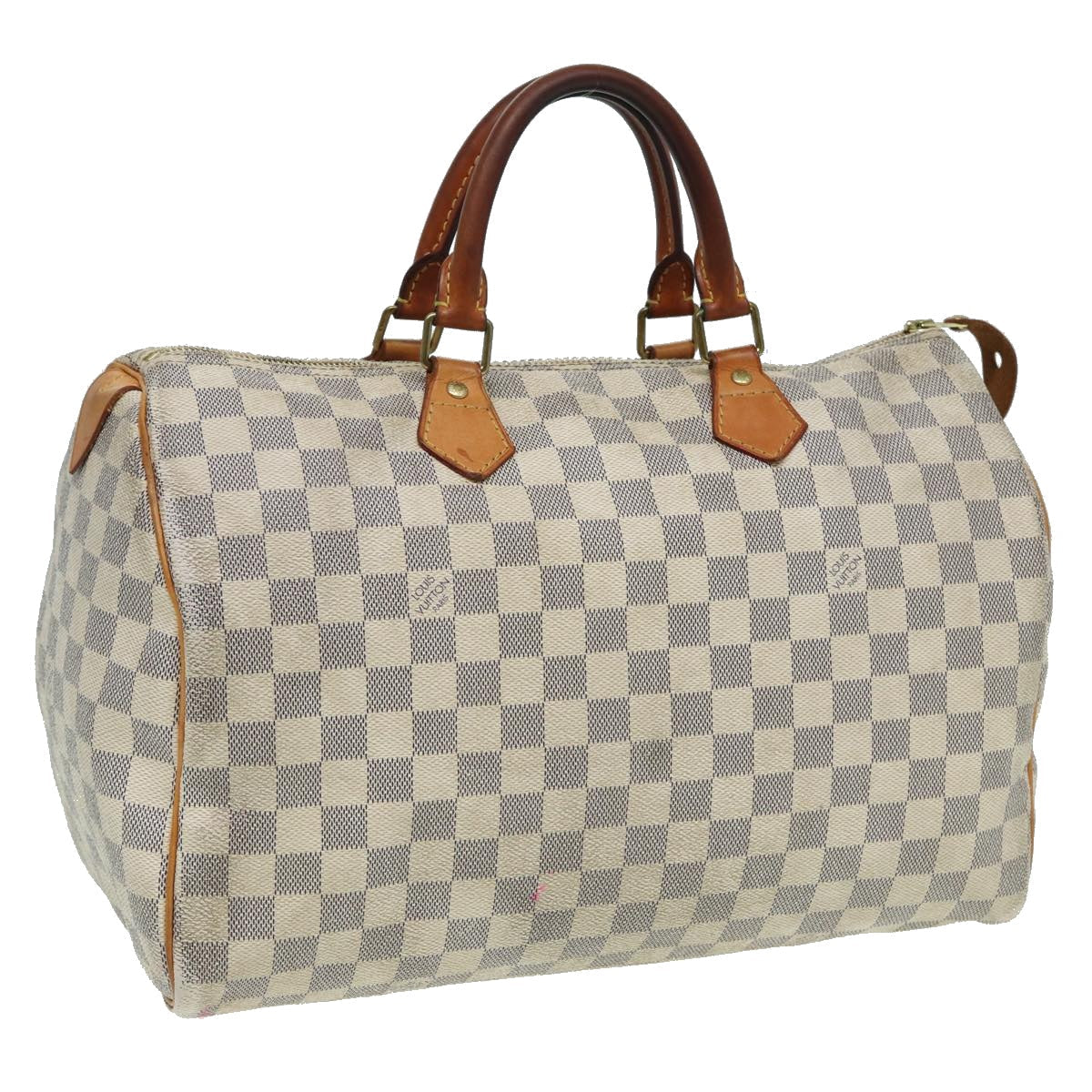 LOUIS VUITTON Damier Azur Hand Bag N41535 LV Auth 82712