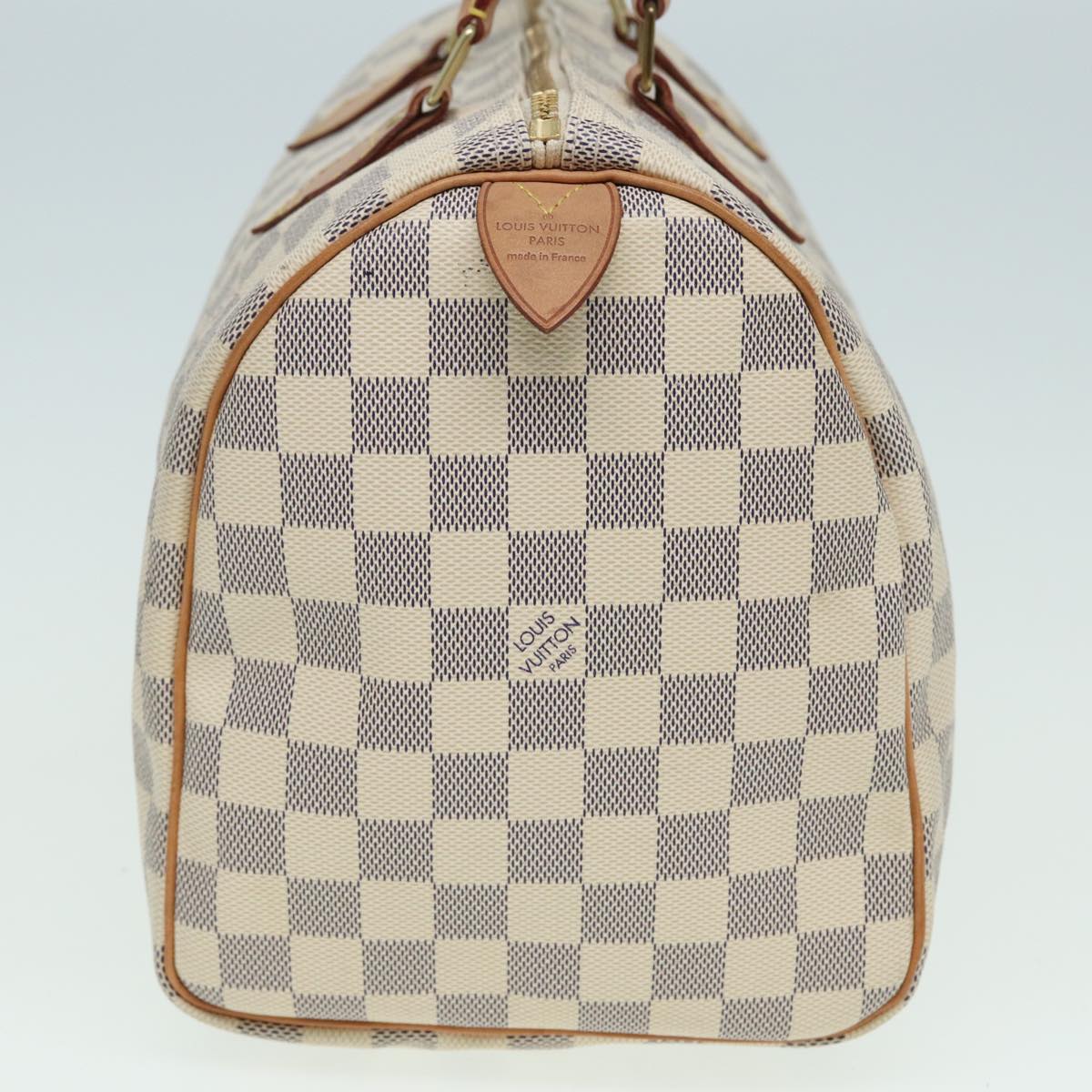 LOUIS VUITTON Damier Azur Hand Bag N41533 LV Auth 82725