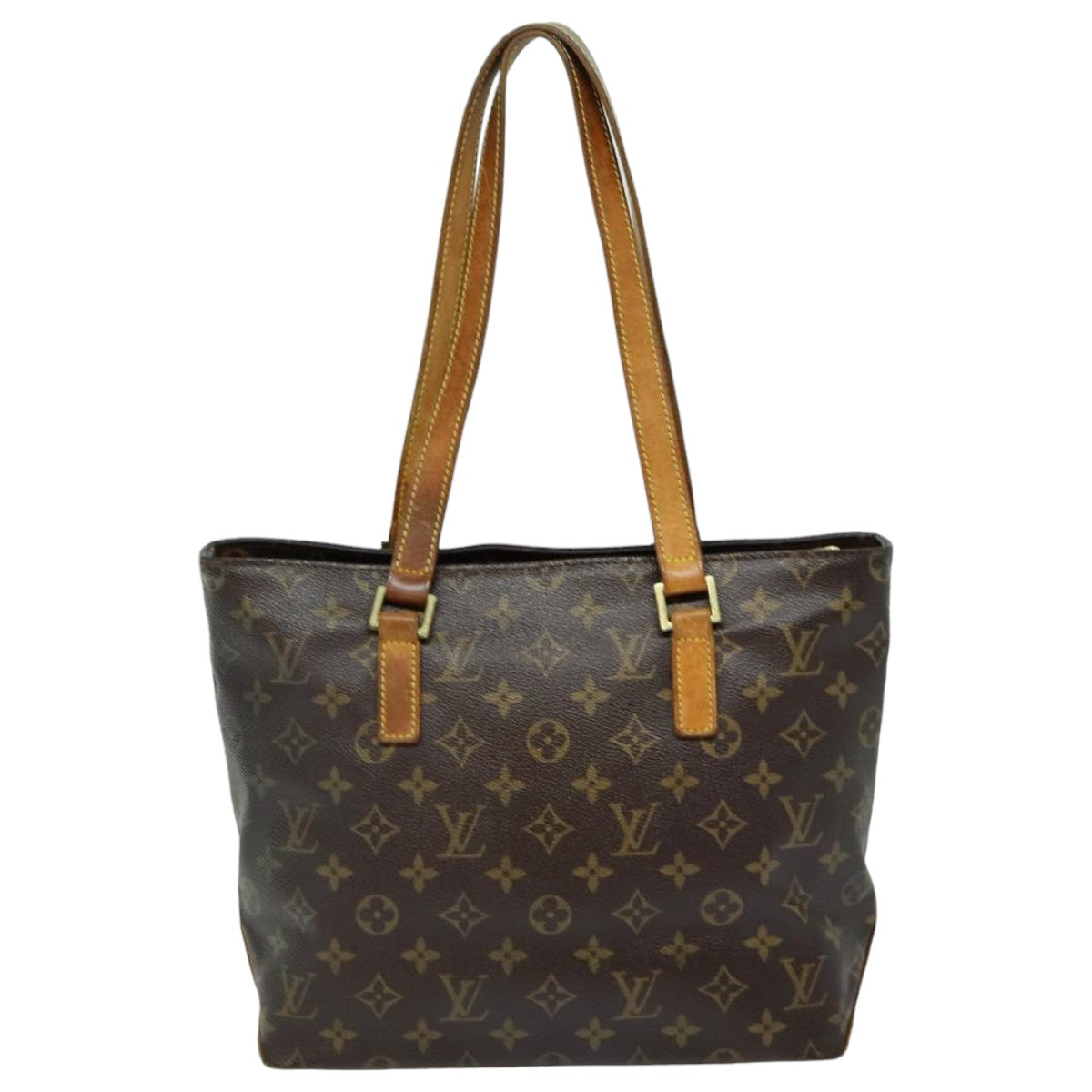 LOUIS VUITTON Monogram Cabas Piano Tote Bag M51148 LV Auth 82800