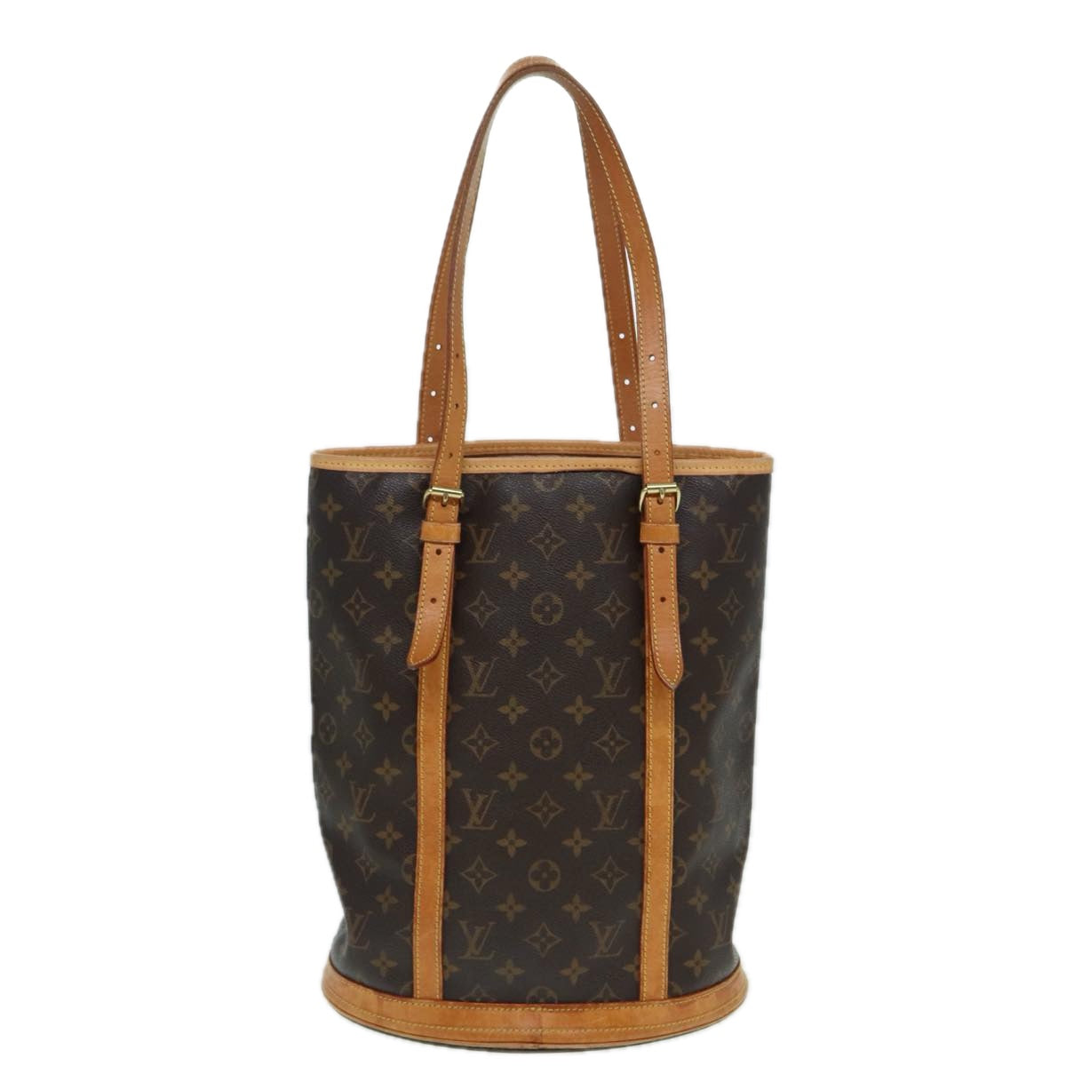 LOUIS VUITTON Monogram Bucket GM Shoulder Bag M42236 LV Auth 82801