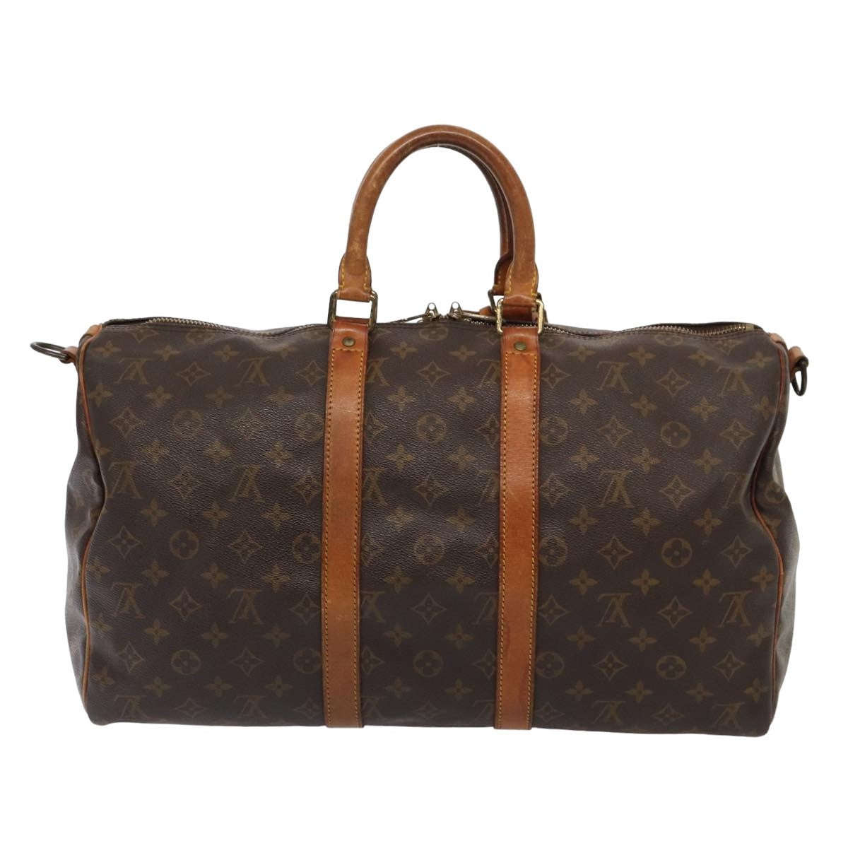 LOUIS VUITTON Monogram Keepall Bandouliere 45 Boston Bag M41418 LV Auth 82812