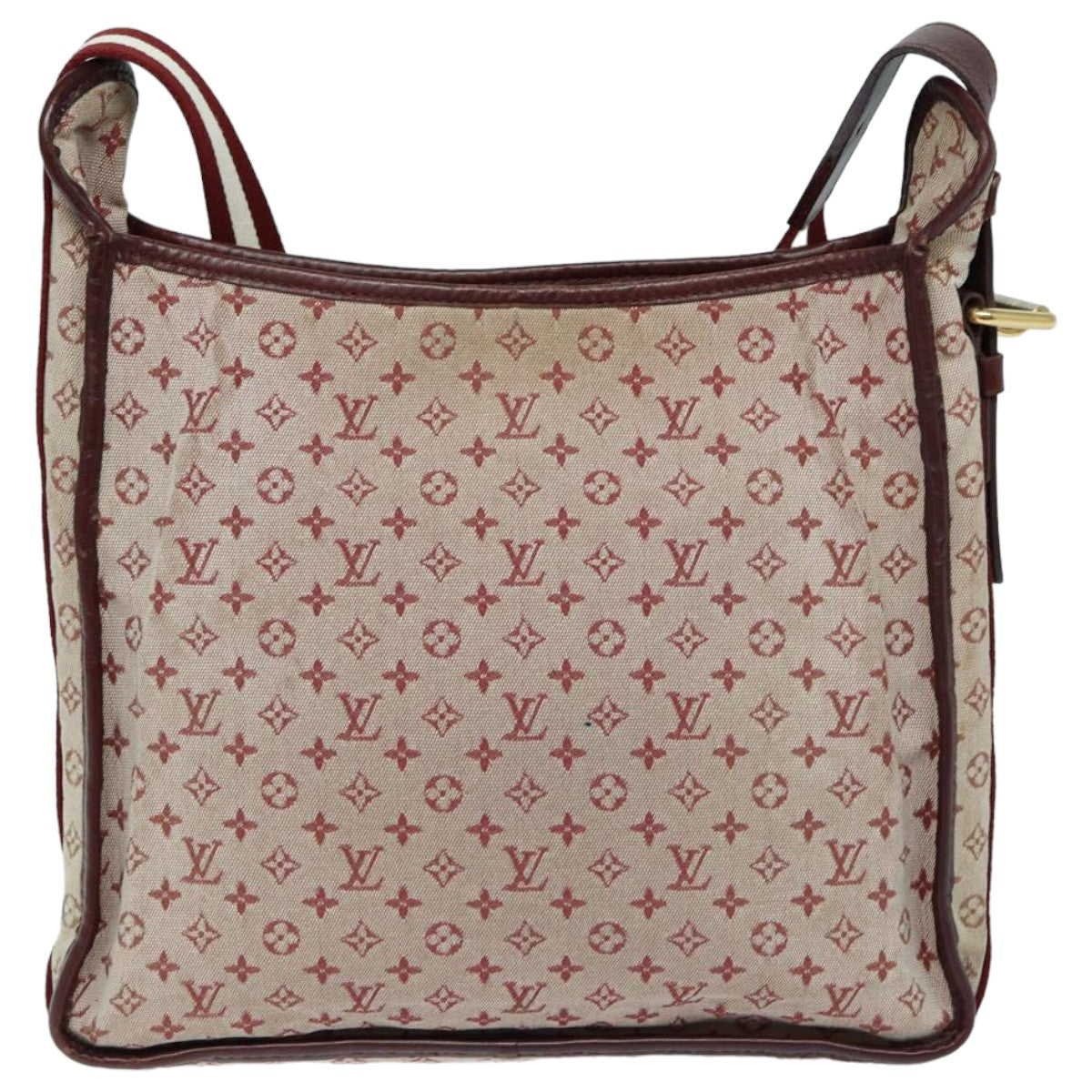 LOUIS VUITTON Monogram Mini Besace Mary Kate Bag Red M92321 LV Auth 82835