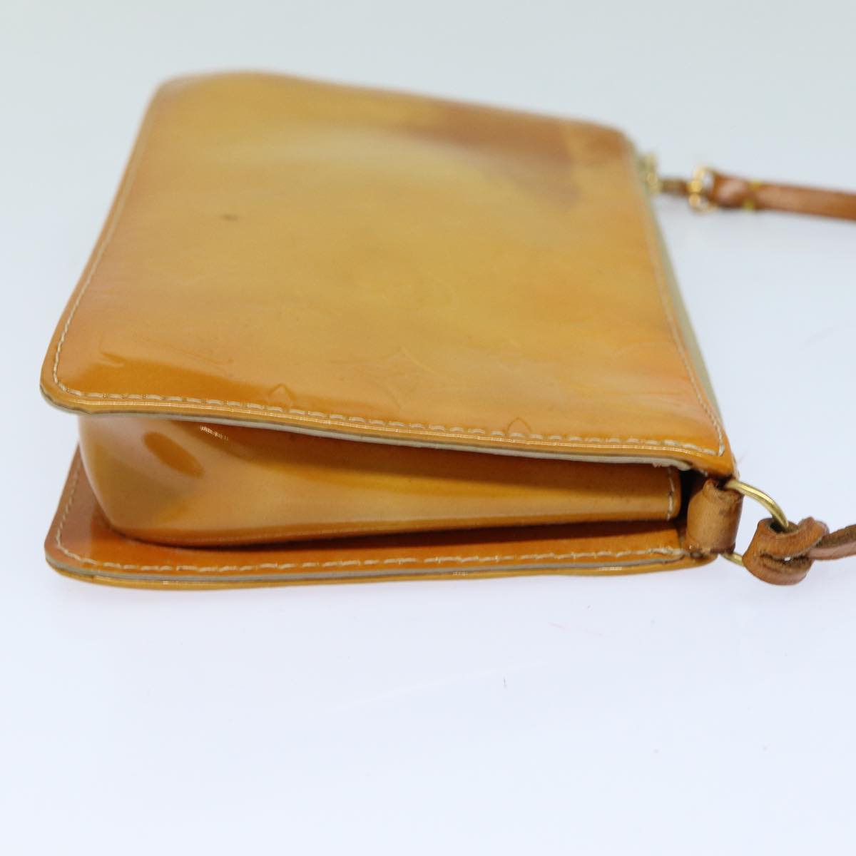 LOUIS VUITTON Monogram Vernis Lexington Accessory Pouch Beige M91010 Auth 82854