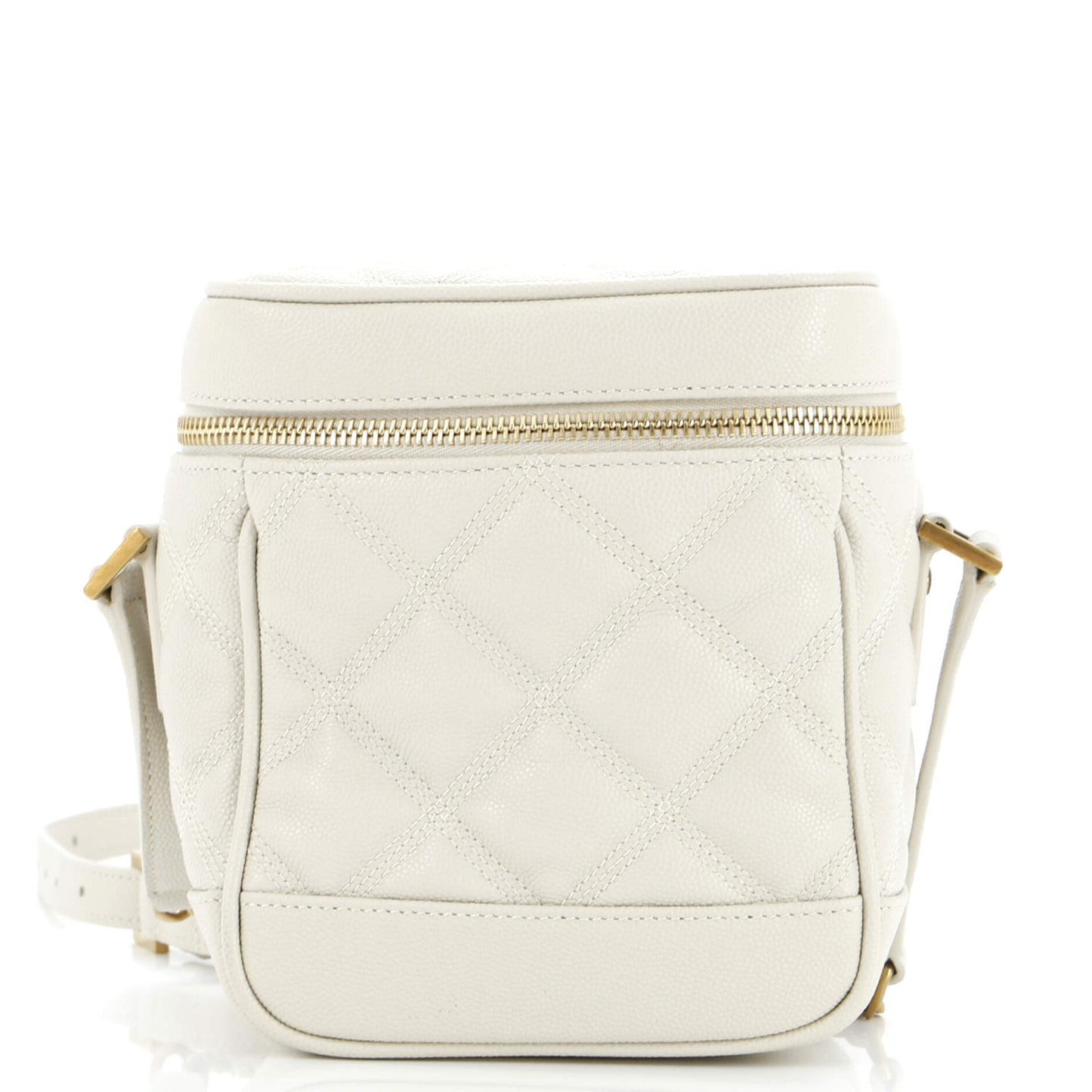 Luxury Saint Laurent Trending 2026 80's Vanity Bag Quilted Leather