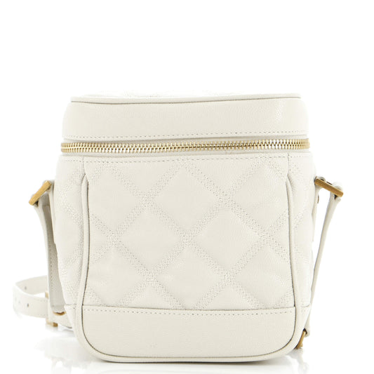 Luxury Saint Laurent Trending 2026 80's Vanity Bag Quilted Leather