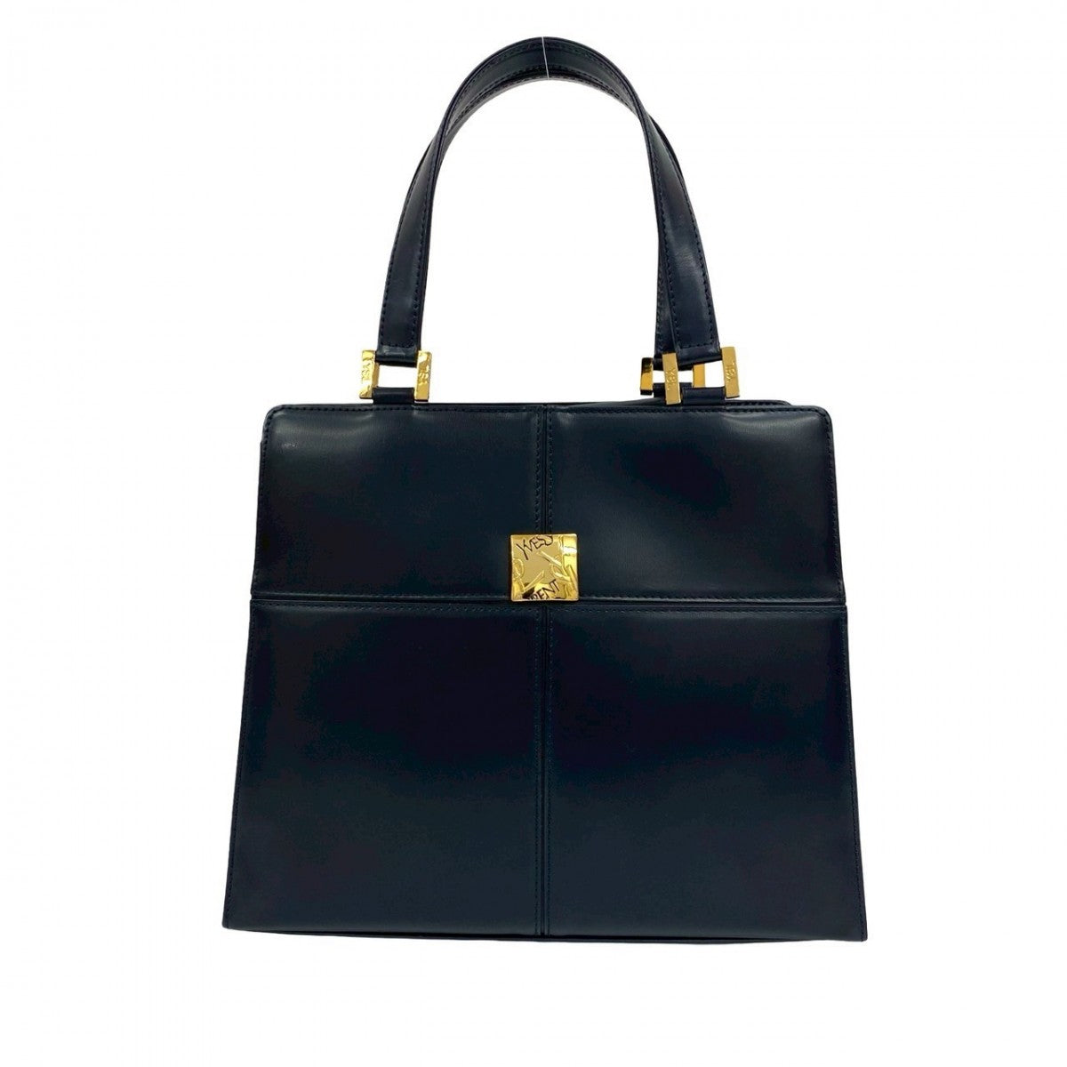 YVES SAINT LAURENT Handbag leather Navy