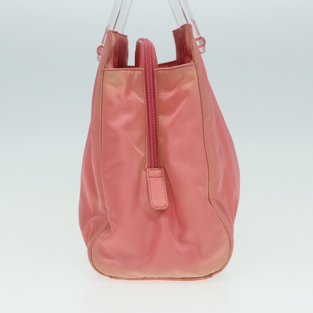 PRADA Hand Bag Nylon Pink Auth