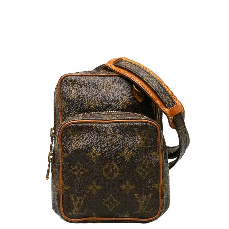 Louis Vuitton Monogram Mini Amazon Slipper Shoulder Bag Brown PVC Leather Louis Vuitton