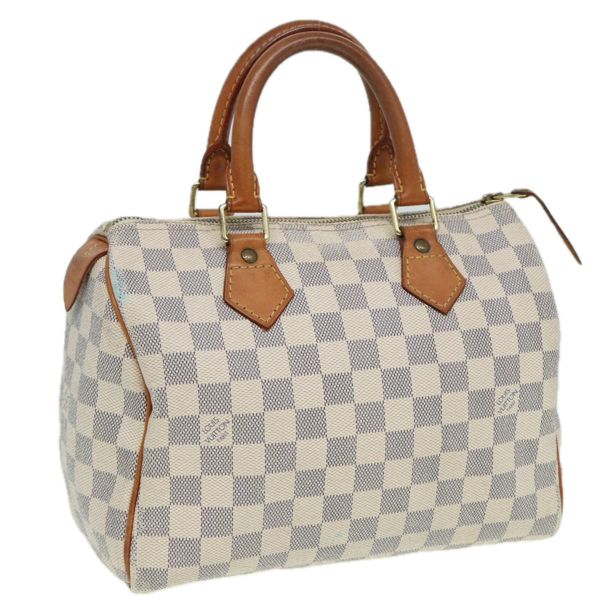 LOUIS VUITTON Damier Azur Hand Bag N41534 LV Auth 83072