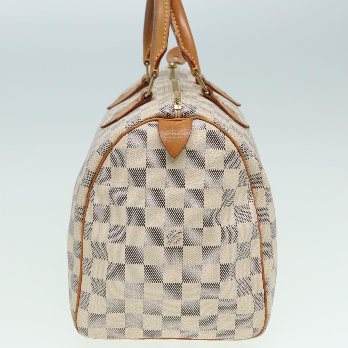 LOUIS VUITTON Damier Azur Hand Bag N41533 LV Auth 83074