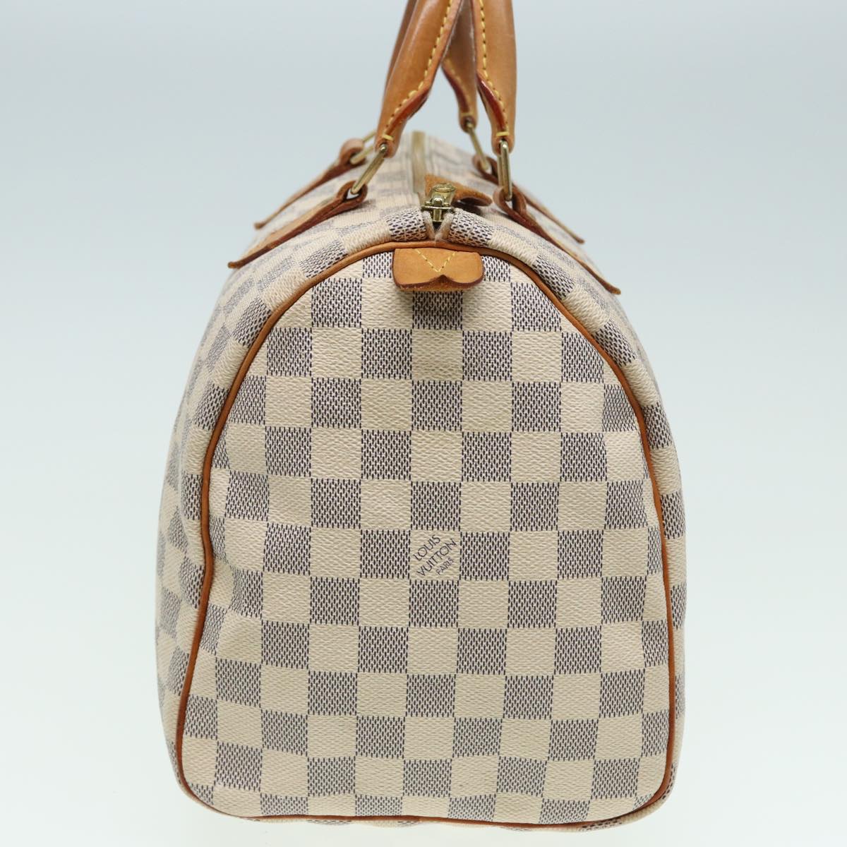 LOUIS VUITTON Damier Azur Hand Bag N41533 LV Auth 83074