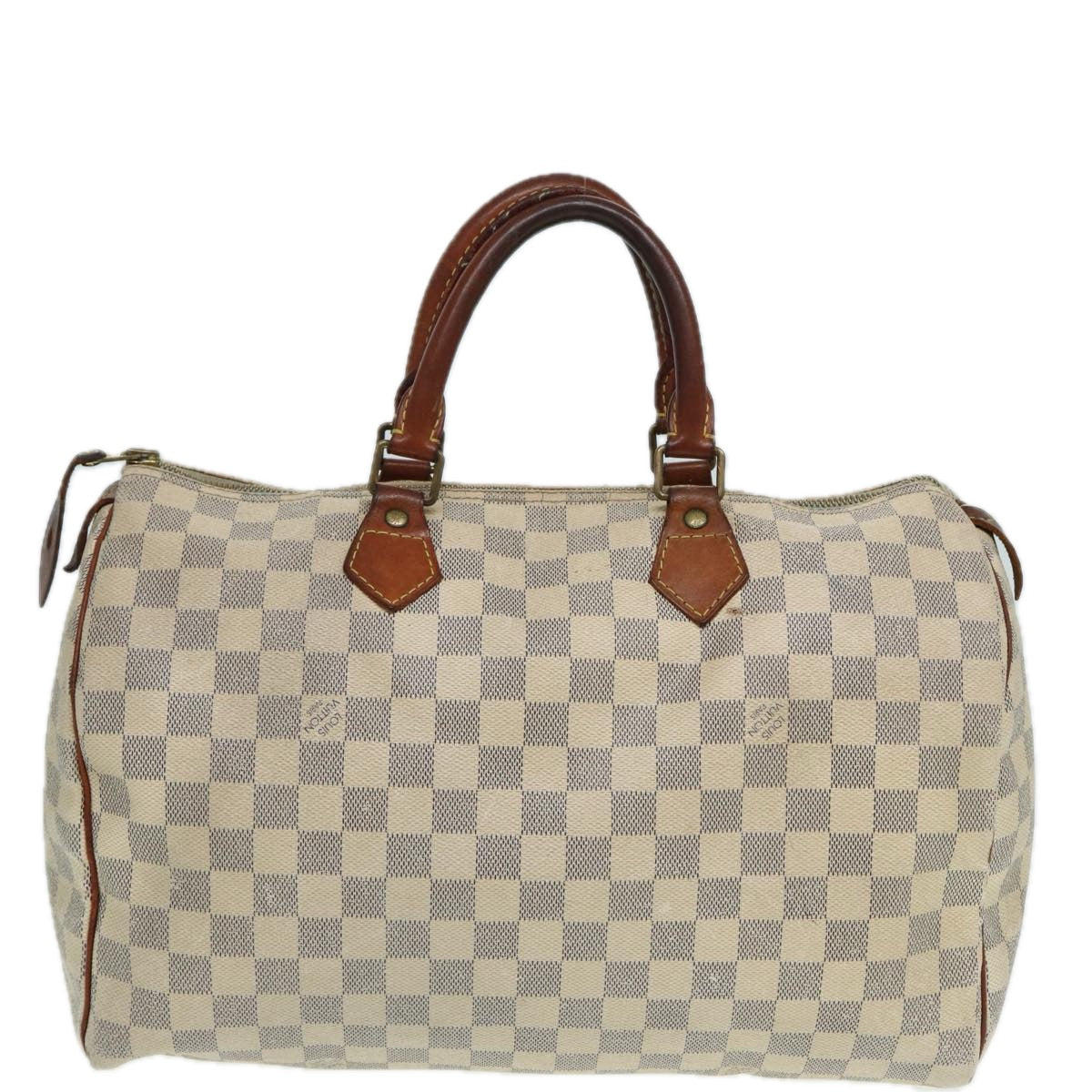 LOUIS VUITTON Damier Azur Hand Bag N41535 LV Auth 83075