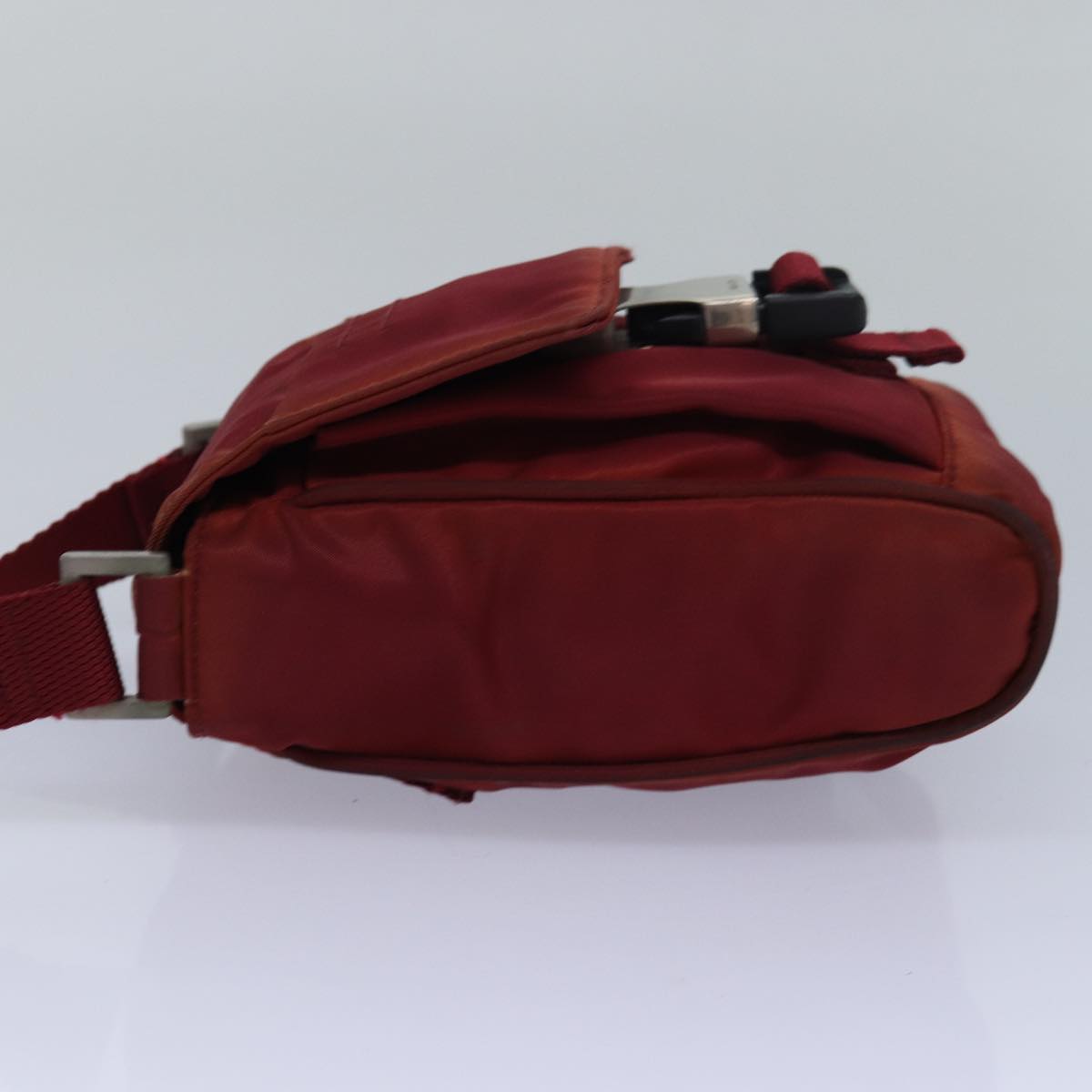 PRADA Shoulder Bag Nylon Red Auth