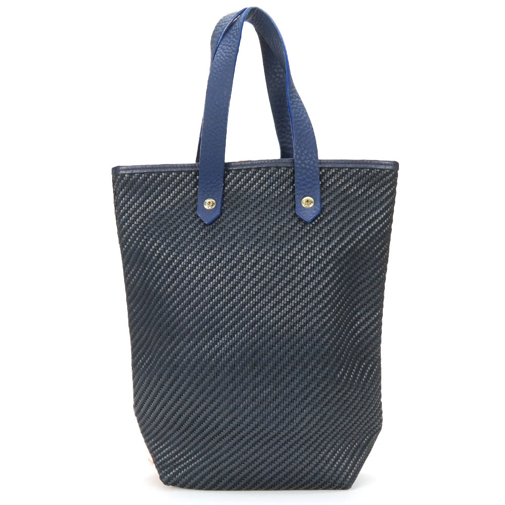 HERMES Tote Bag Leather, Polyester Navy Amedabadiago PM unisex(Unisex)