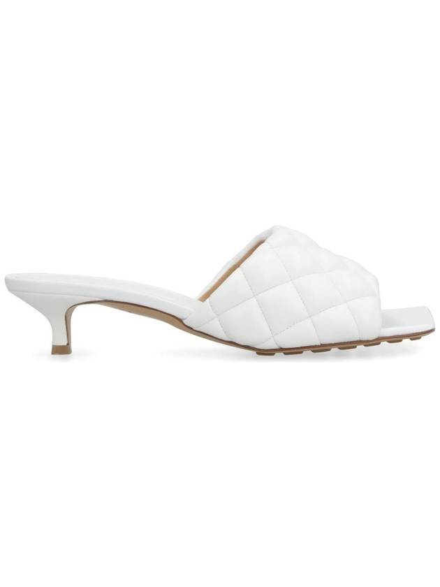 Luxury Bottega Veneta Padded Leather Mule White