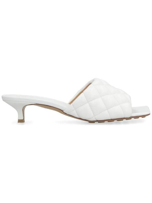 Luxury Bottega Veneta Padded Leather Mule White