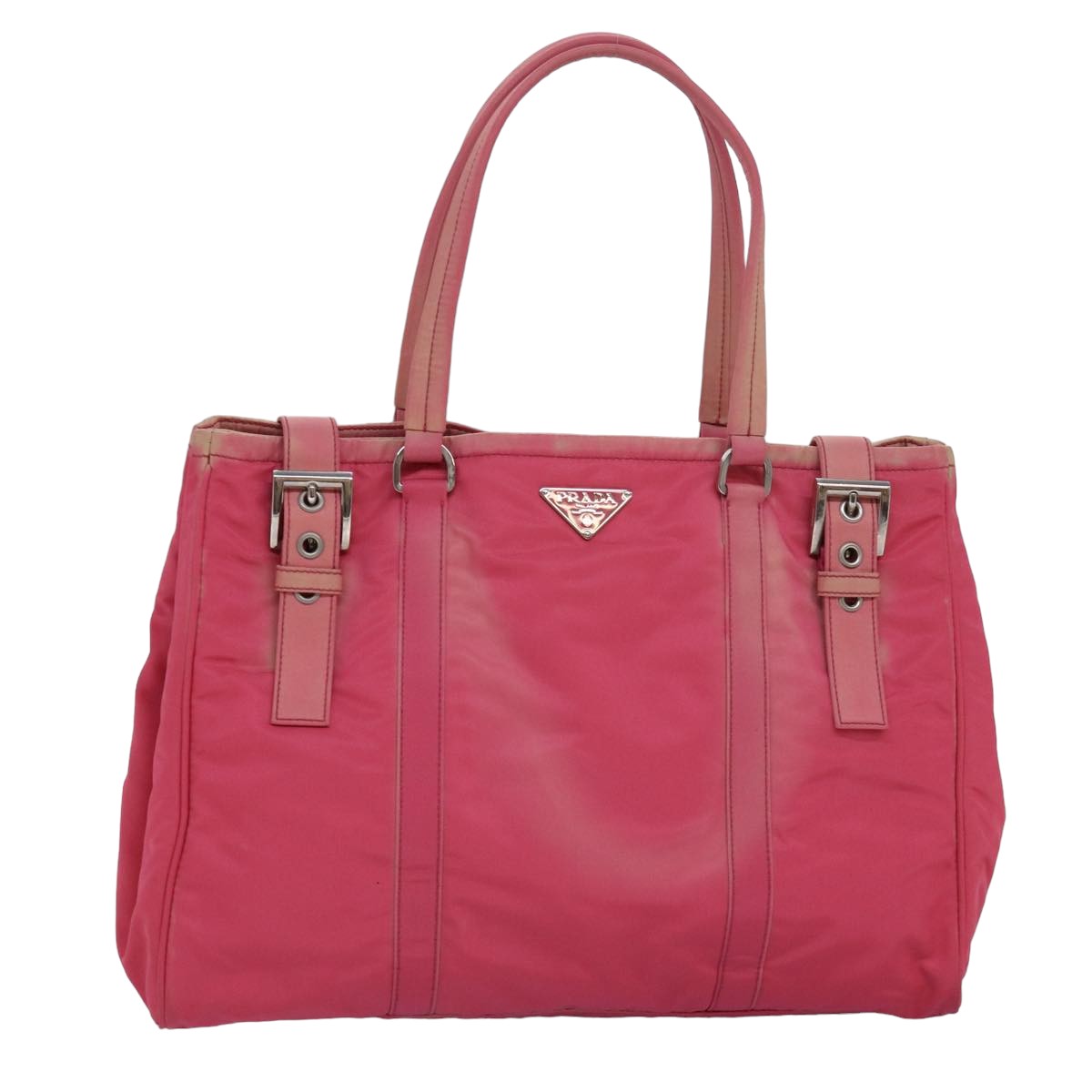 PRADA Tote Bag Nylon Pink Auth