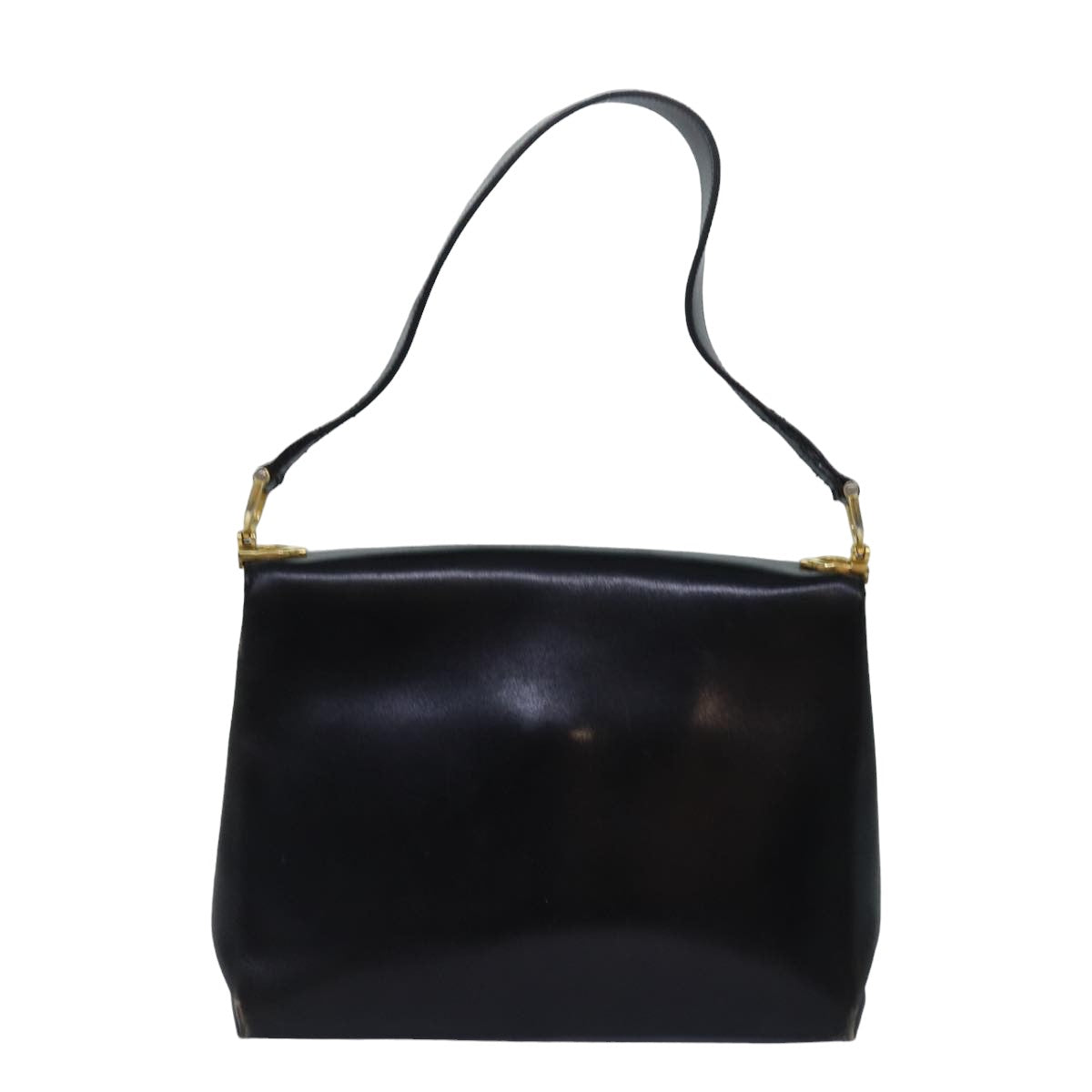 Luxury CELINE Shoulder Bag Leather Black 83339