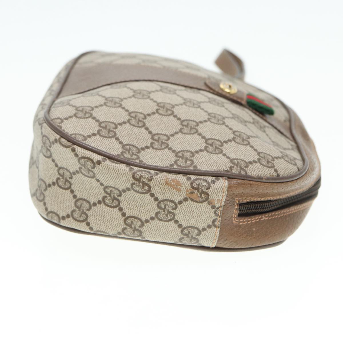 Gucci Leather Canvas Clutch