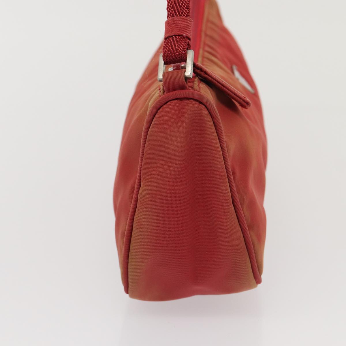 PRADA Accessory Pouch Nylon Red Auth Luxury Handbag