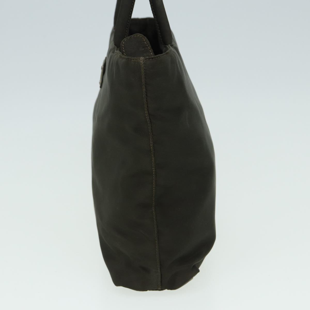PRADA Hand Bag Nylon Khaki Auth