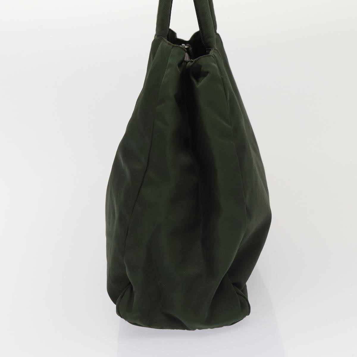 PRADA Tote Bag Nylon Khaki Auth
