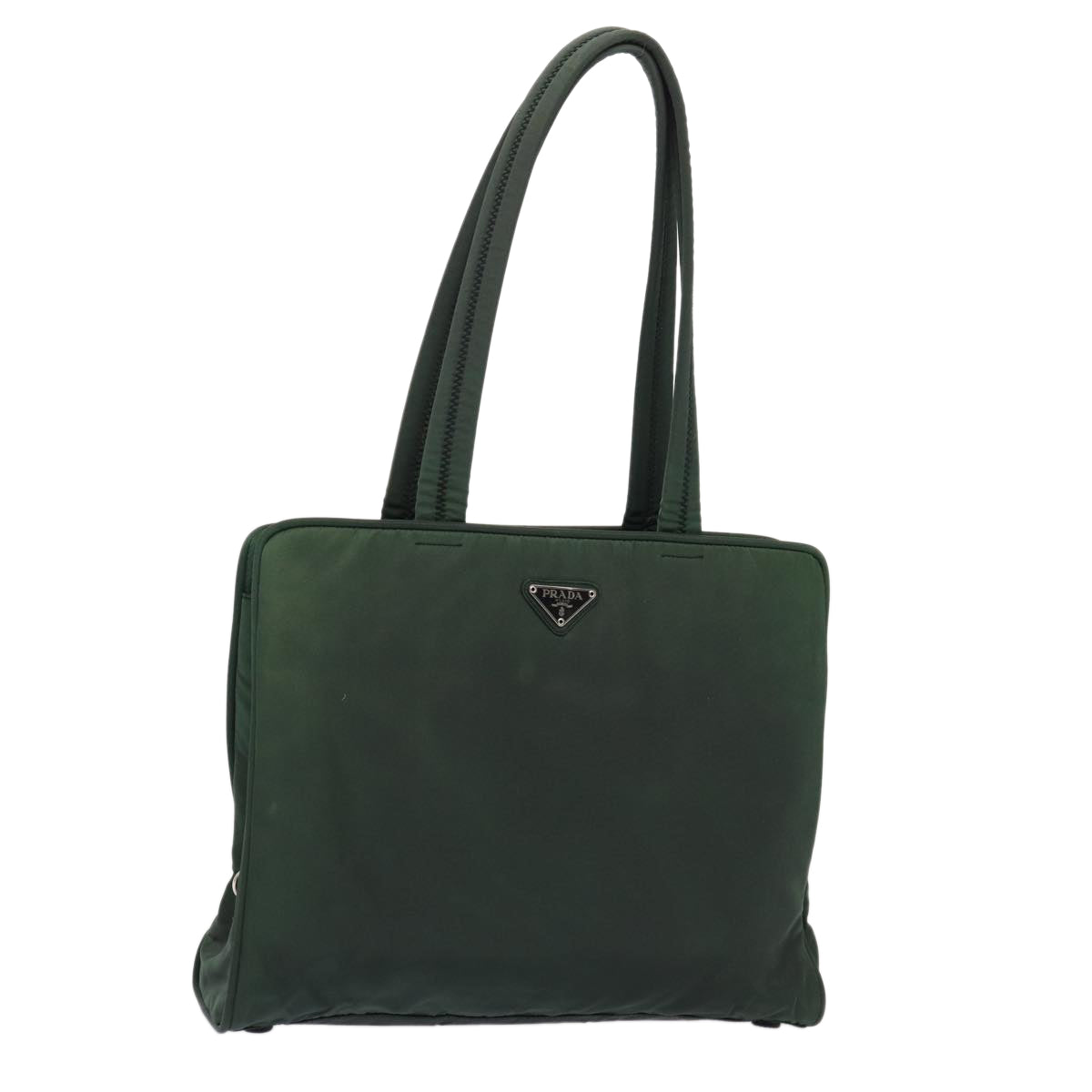 PRADA Tote Bag Nylon Green Auth