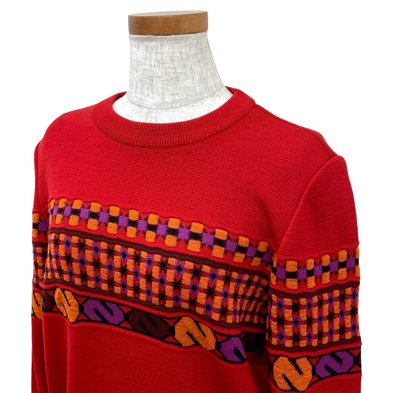 YVES SAINT LAURENT sweater wool Red M