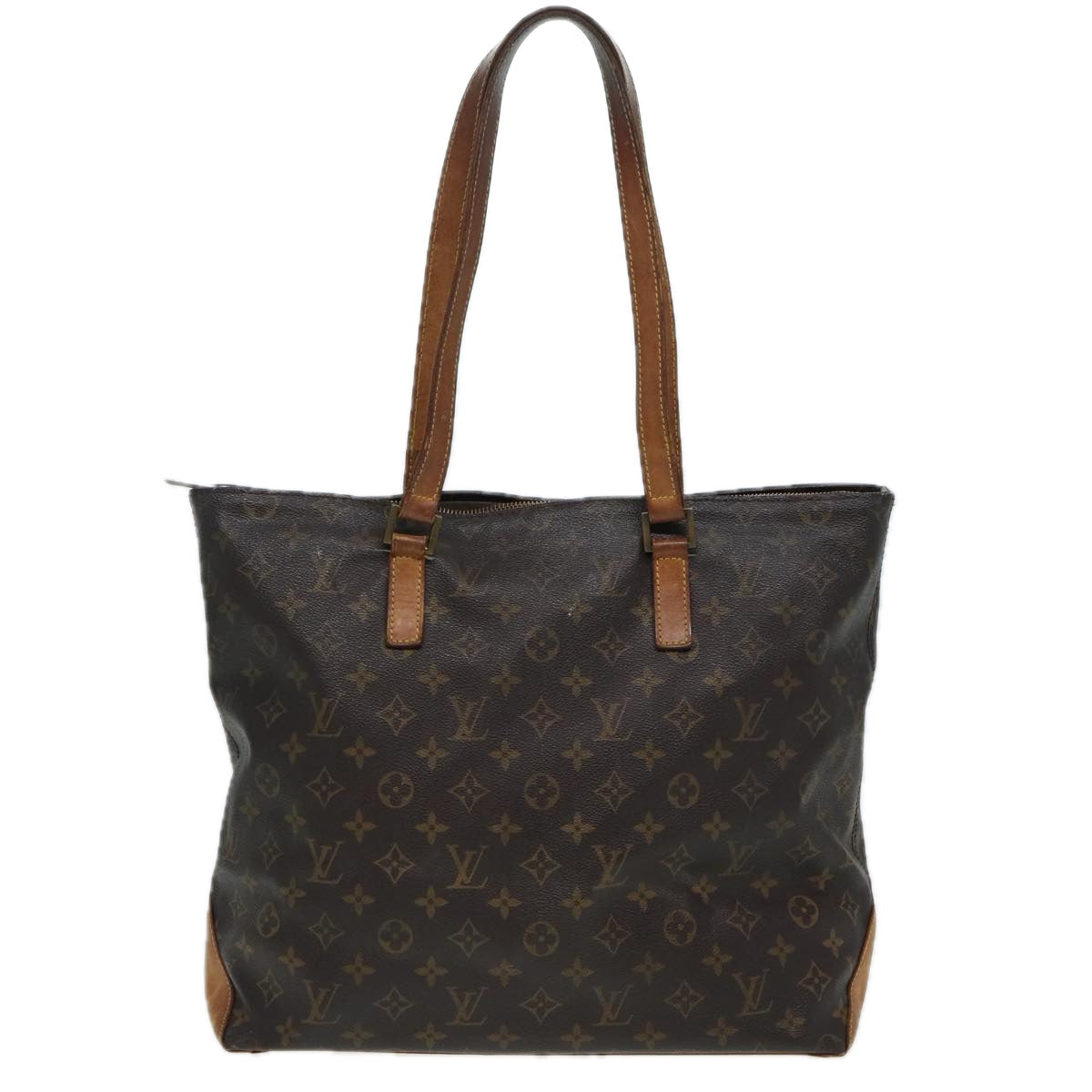 LOUIS VUITTON Monogram Cabas Mezzo Tote Bag M51151 LV Auth 83886