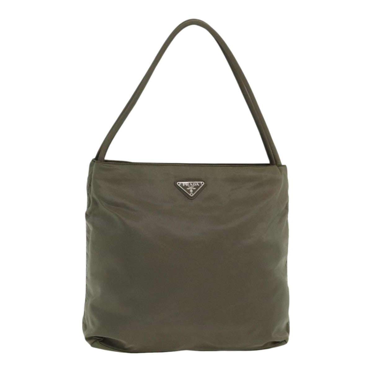 PRADA Tote Bag Nylon Khaki Auth