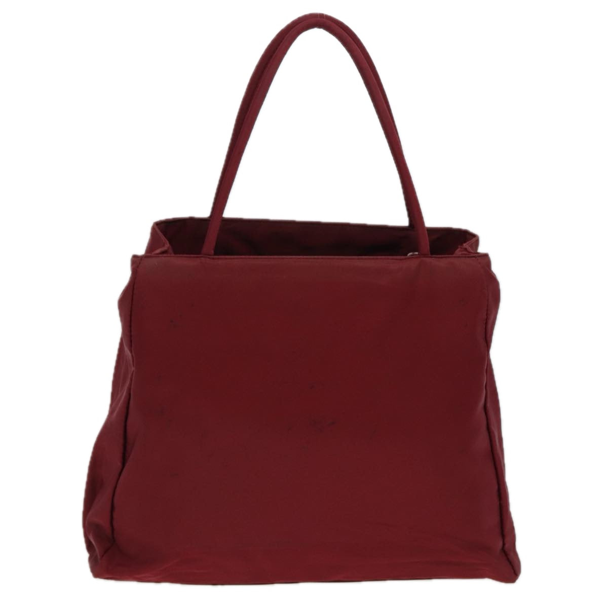 PRADA Hand Bag Nylon Red Auth