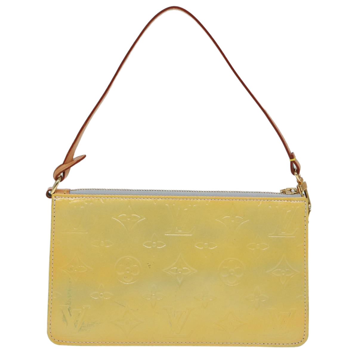 LOUIS VUITTON Monogram Vernis Lexington Accessory Pouch Gris M91056 Auth 84126