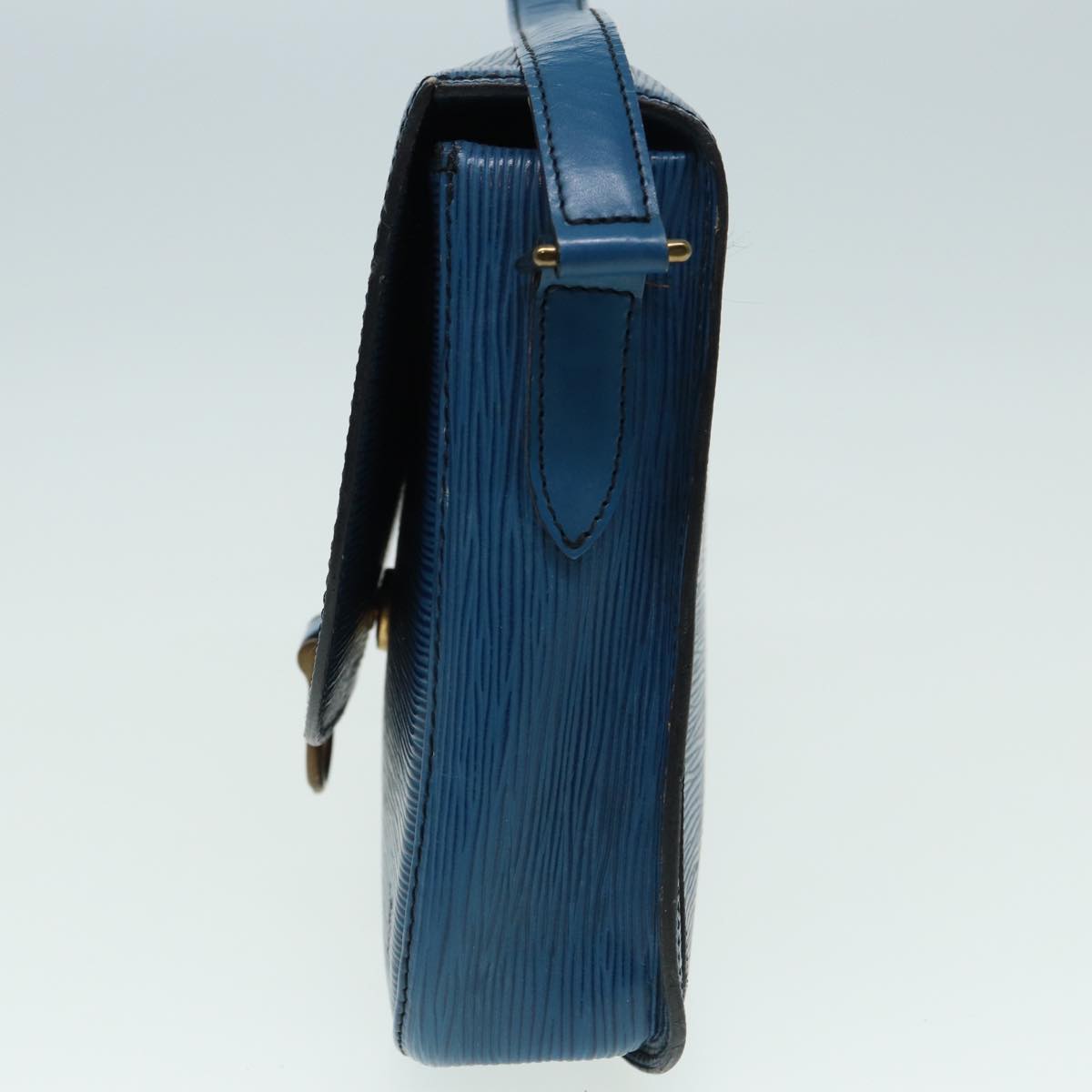 LOUIS VUITTON Epi Saint Cloud GM Shoulder Bag Toledo Blue M52195 LV Auth 84160