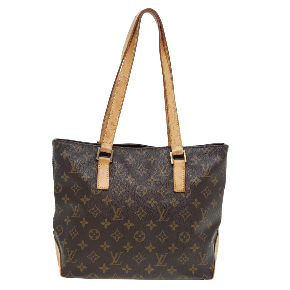LOUIS VUITTON Monogram Cabas Piano Tote Bag M51148 LV Auth 84163