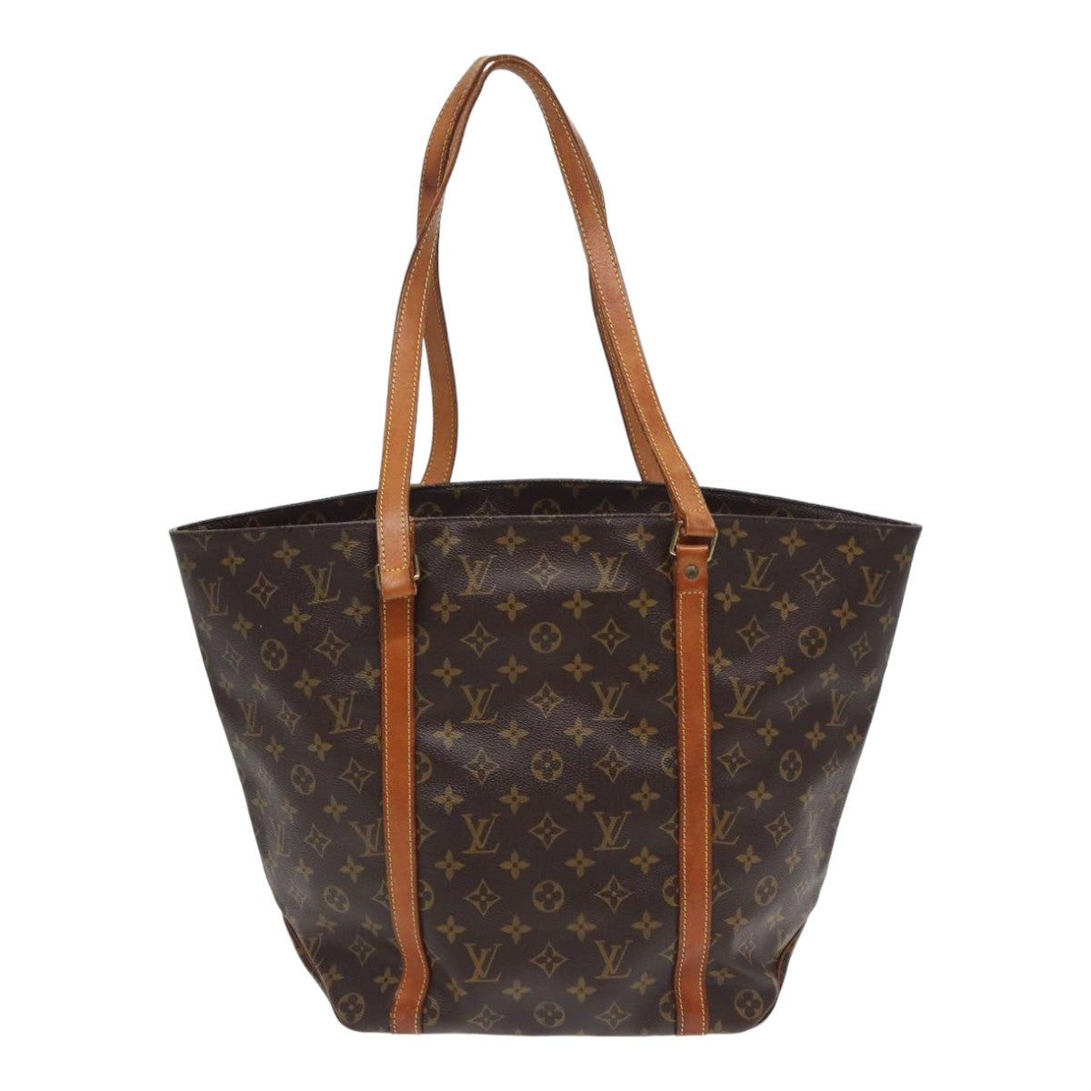 LOUIS VUITTON Monogram Sac Shopping Tote Bag M51108 LV Auth 84166