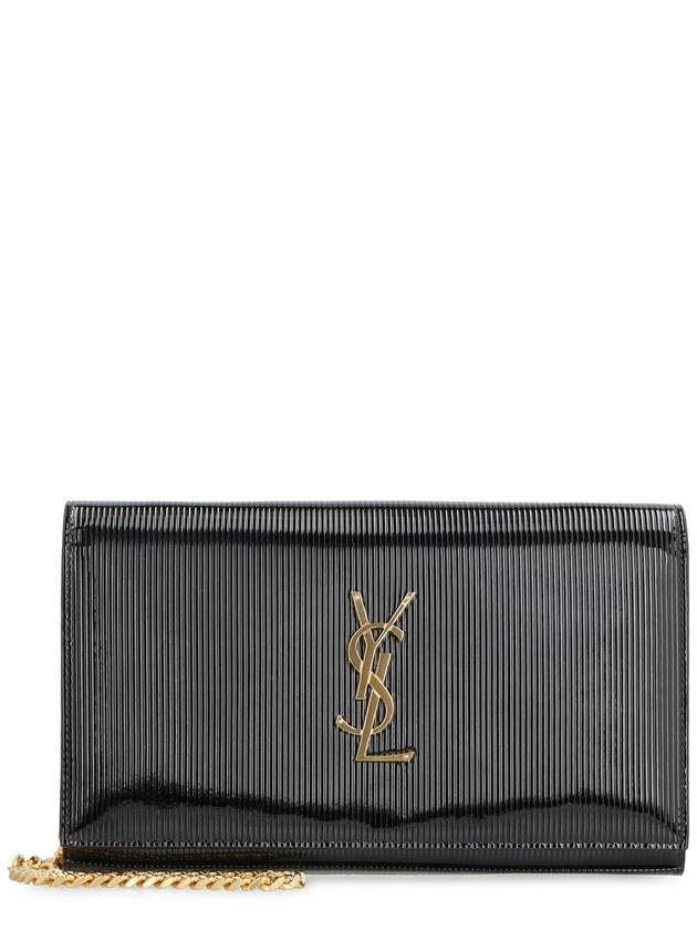 Luxury Saint Laurent Trending 2026 Cassandre Chain Long Wallet Black