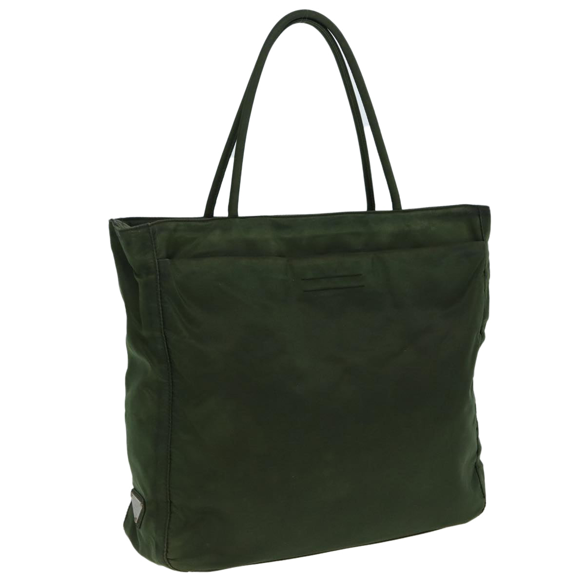 PRADA Tote Bag Nylon Khaki Auth