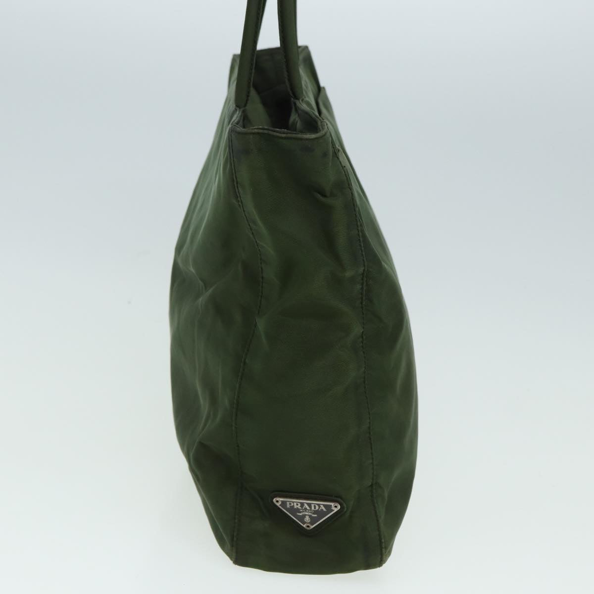 PRADA Tote Bag Nylon Khaki Auth