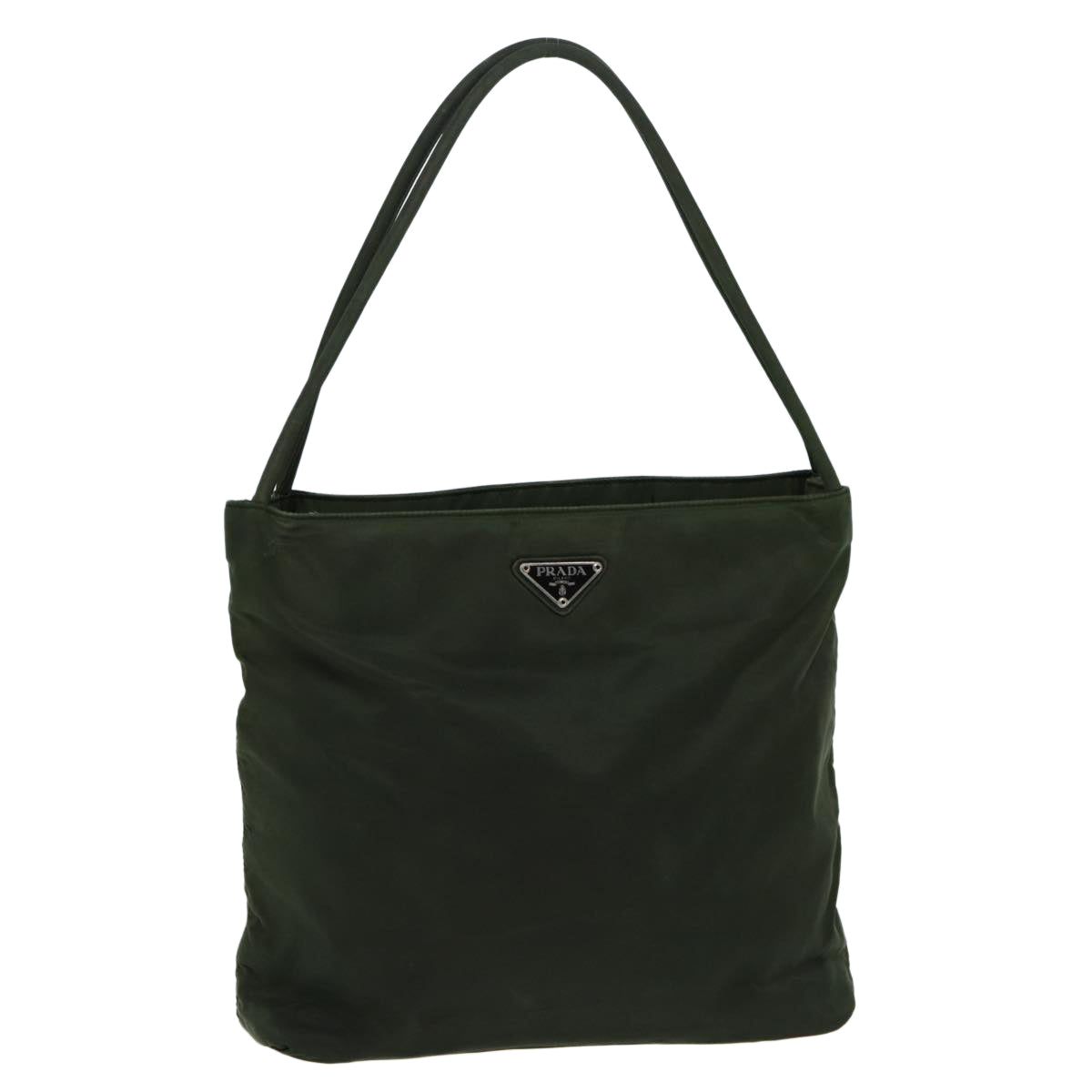 PRADA Tote Bag Nylon Khaki Auth