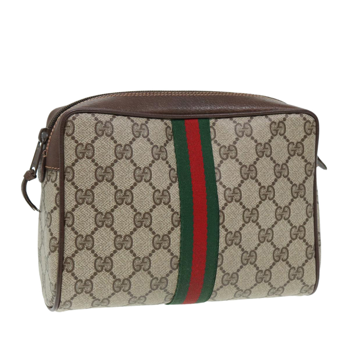 Gucci Leather Canvas Clutch