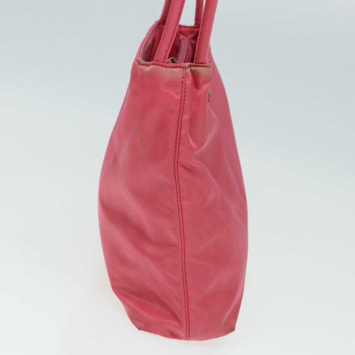 PRADA Shoulder Bag Nylon Pink Silver Auth