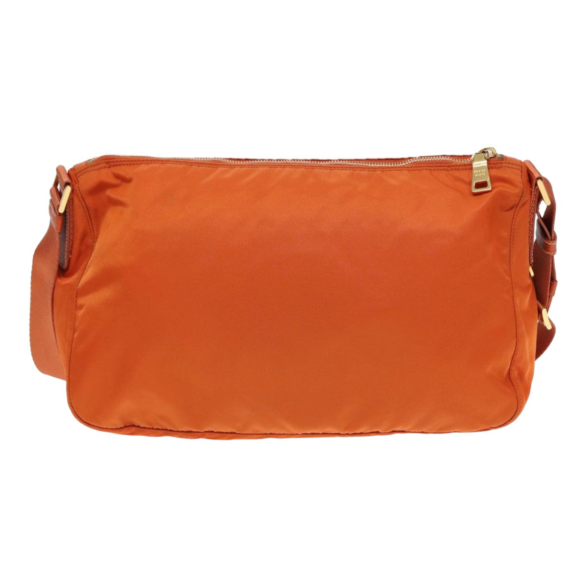 PRADA Shoulder Bag Nylon Orange Auth