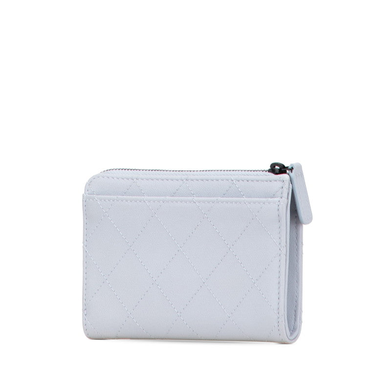 Chanel Matelasse Coco Mark Leather Card Case Handbag