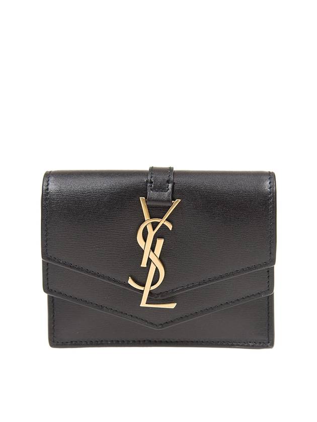 Luxury Saint Laurent Trending 2026 Monogram Sulpice Half Wallet Black