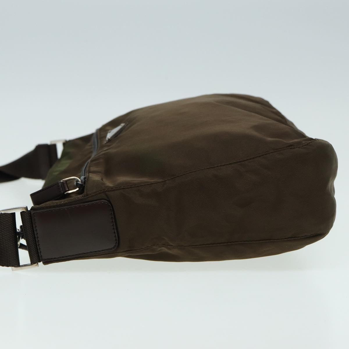 PRADA Shoulder Bag Nylon Brown Auth