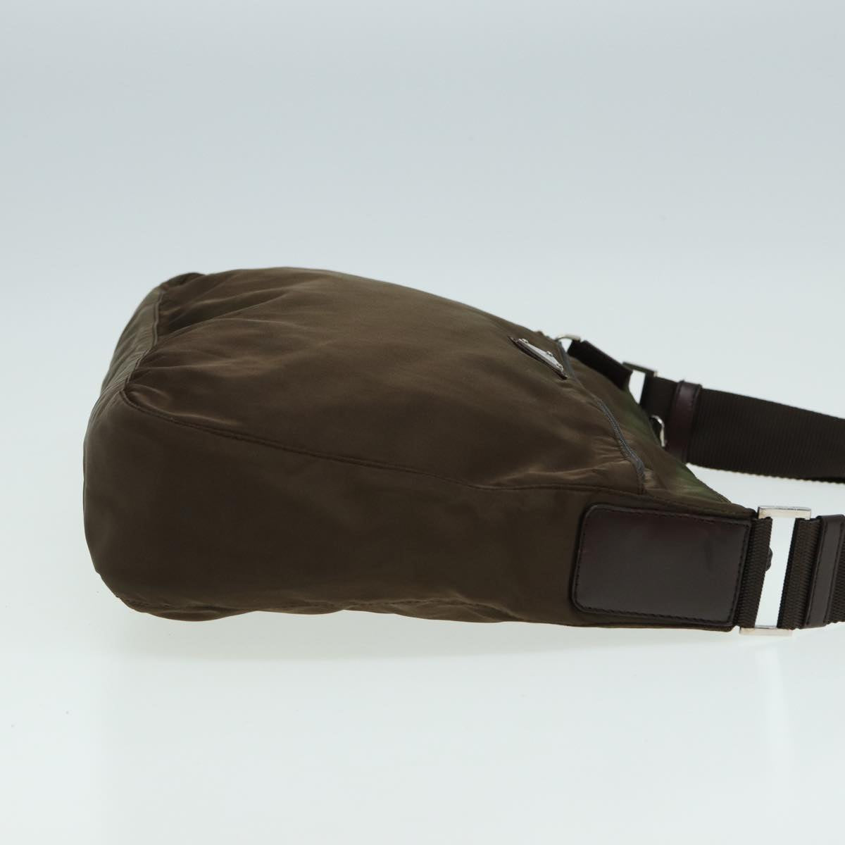 PRADA Shoulder Bag Nylon Brown Auth