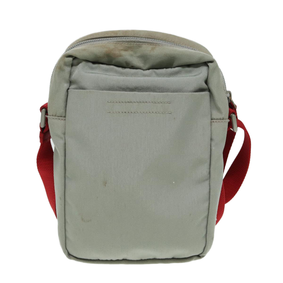 PRADA Sports Shoulder Bag Nylon Gray Auth