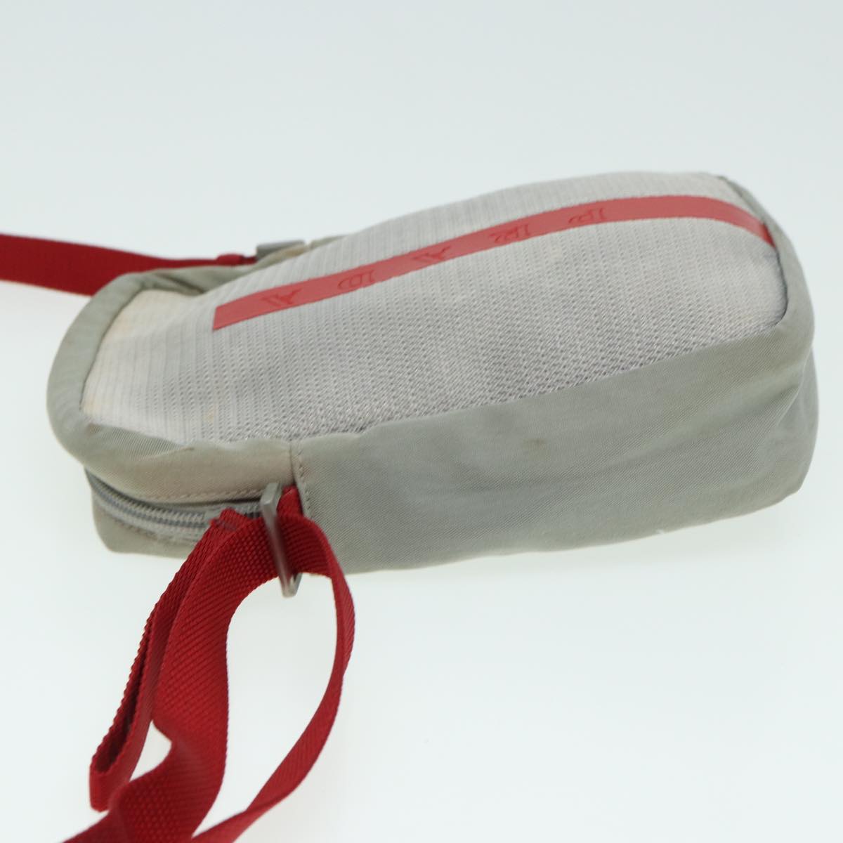 PRADA Sports Shoulder Bag Nylon Gray Auth