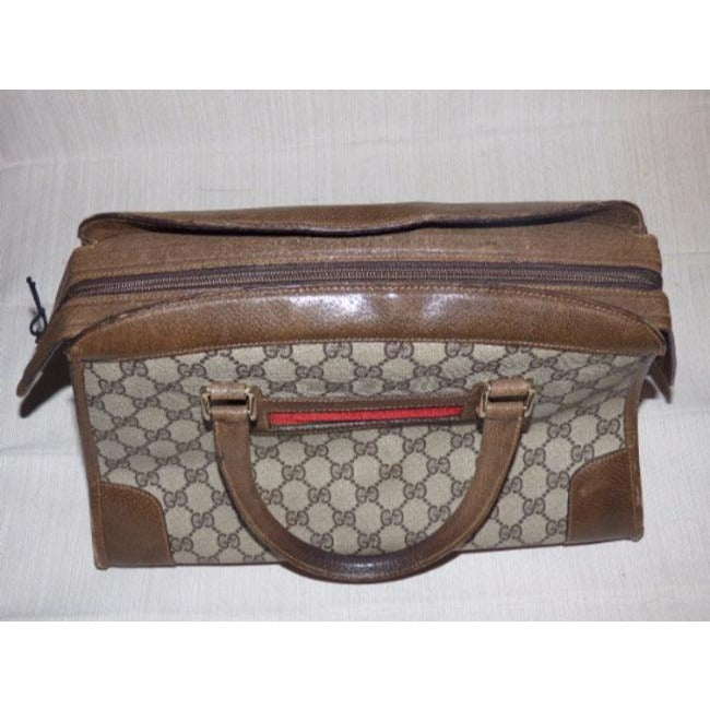 Gucci Lou Leather Canvas Handbag